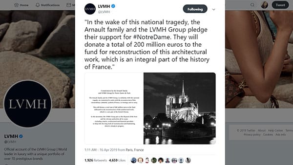 МОДНИЯ СВЯТ В ПОДКРЕПА НА ПАРИЖКАТА СВЕТА БОГОРОДИЦА