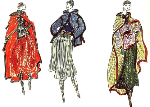 Скици на Ив Сен Лоран