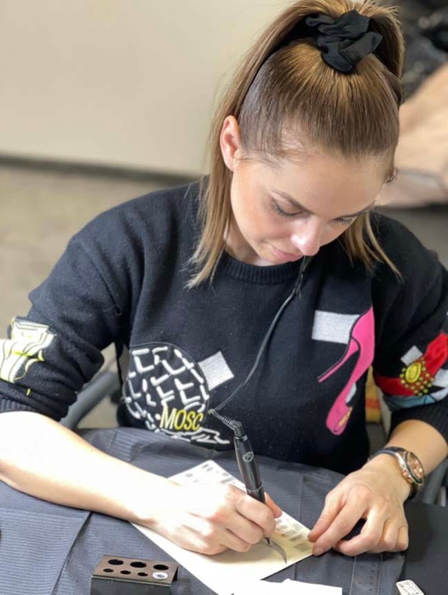 Габриела Карчина на състезание в Бахрейн