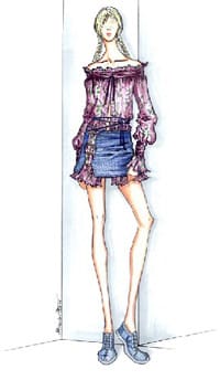 Модни скици и рисунки на Станислав Петров