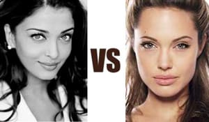 Коя е по- красива? Аишуария Рай срещу Анджелина Джоли
