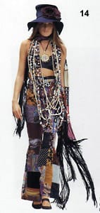 Модел на Долче и Габана, издържан в хипи-стила