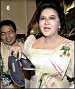 Имелда Маркос с някои от любимите си обувки