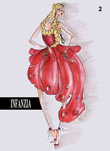 Скица “Детство” от темата “Висша мода”, 2004 г.