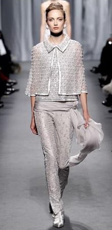 Карл Лагерфелд заедно с новите си модели