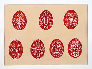 вековната восъчна техника за изписване навеликденски яйца