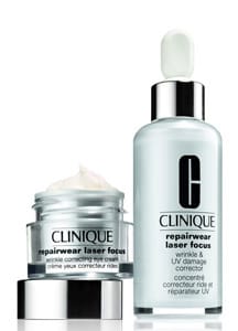 Серумът Repairwear Laser Focus Wrinkle & UV Damage Corrector се справя с линиите и бръчките около очите