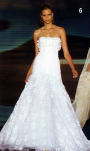 Булченски модел на Ели Сааб за модната къща “Брайдъл Фешън”.