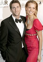 Петра Немцова и годеникът й Саймън Атли