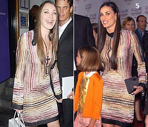 Тамара Мелън и Деми Мур дори имат еднакви прически