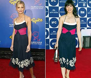 Луси Лиу и Сара Мишел Гелар